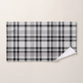 白黒及びグレープレイドバスタオルセット バスタオルセット (ハンドタオル)