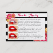 白黒及び先端カードのピンクの花は適用します 名刺 (正面)