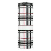 白黒及び赤格子熱タンブラー タンブラー (裏面)