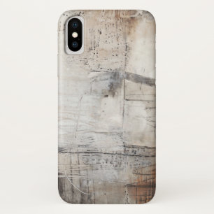 白黒及び青銅 iPhone X ケース