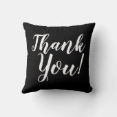 白黒可逆タイポグラフィありがとう クッション (裏面)