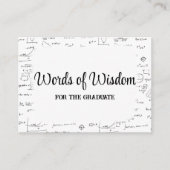 白黒台本大学院の英知アドバイス エンクロージャーカード (正面)