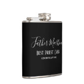 白黒司祭シンプル牧師聖職者カスタム フラスク (右)