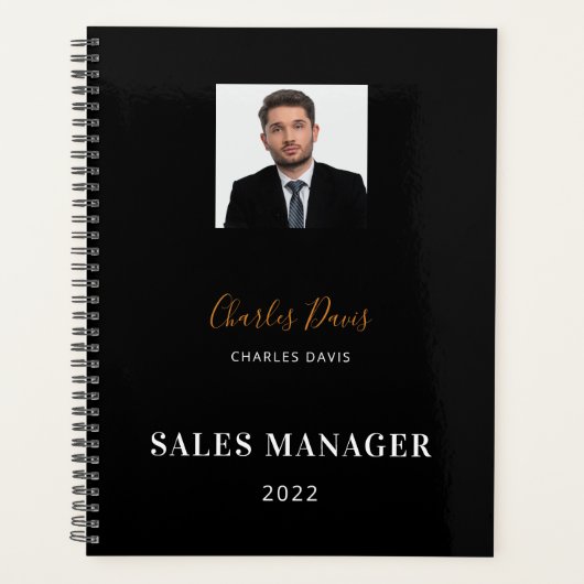 白黒名の署名photo business 2026 プランナー手帳 (正面)