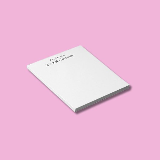 白黒名テンプレート ノートパッド