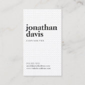 白黒名パターン（の模様が）ある2名名刺 名刺 (正面)