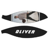 白黒名モダン文字フォトバスケットボール バスケットボール (パネル)