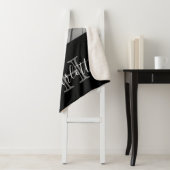 白黒名モノグラム写真 シェルパブランケット (インサイチュ)