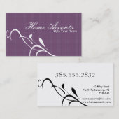 白黒名刺を飾っているインテリア 名刺 (正面/裏面)