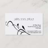 白黒名刺を飾っているインテリア 名刺 (裏面)