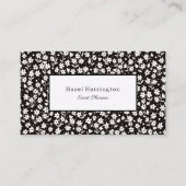 白黒名刺フローライベントプランナー 名刺 (正面)