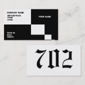 白黒名刺 名刺 (正面/裏面)