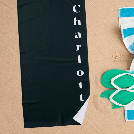 白黒名 ビーチタオル