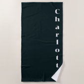 白黒名 ビーチタオル (正面)