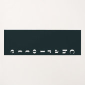 白黒名 ヨガマット (正面(横))