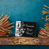 白黒噴水スワールパーティー フォトプラーク (側面)