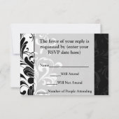 白黒噴水スワールパーティー 出欠カード (裏面)