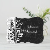 白黒噴水スワールパーティー 招待状 (スタンド正面)