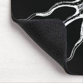 白黒図解入りの、写真付きのなタコの海の創造物 マウスパッド (コーナー)