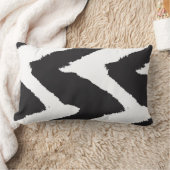 白黒図 ランバークッション (ブランケット)