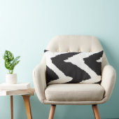 白黒図 ランバークッション (椅子)