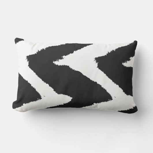 白黒図 ランバークッション (正面)