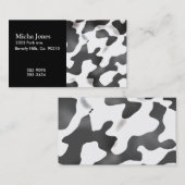 白黒国牛パターン 名刺 (正面/裏面)