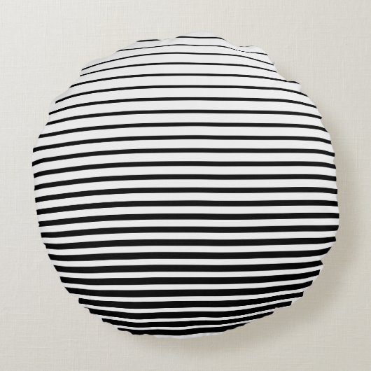 白黒増分円枕 ラウンドクッション (裏面)