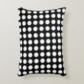 白黒大サイズ水平水玉模様 アクセントクッション (正面(垂直))