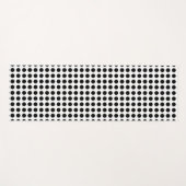 白黒大サイズ水平水玉模様 ヨガマット (正面(横))