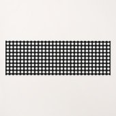 白黒大サイズ水平水玉模様 ヨガマット (正面(横))
