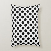 白黒大サイズ水玉模様 アクセントクッション (正面(垂直))