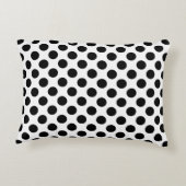 白黒大サイズ水玉模様 アクセントクッション (裏面)