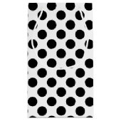 白黒大サイズ水玉模様 スモールペーパーバッグ (裏面)