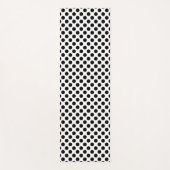 白黒大サイズ水玉模様 ヨガマット (正面)