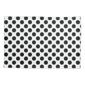 白黒大サイズ水玉模様 枕カバー (裏面)