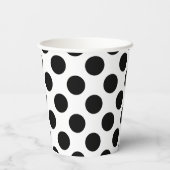 白黒大サイズ水玉模様 紙コップ (裏面)