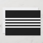 白黒大学フォト卒業パーティー 招待状 (裏面)