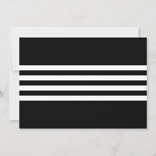 白黒大学フォト卒業パーティー 招待状 (裏面)