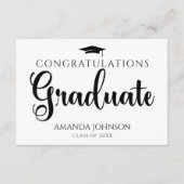 白黒大学院博士課程修了 エンクロージャーカード (正面)