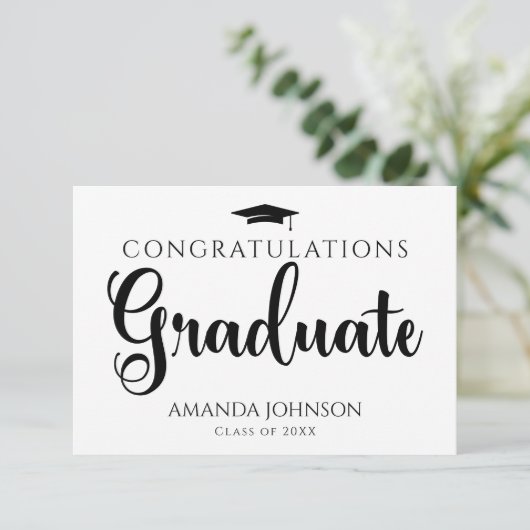 白黒大学院博士課程修了 エンクロージャーカード (スタンド正面)