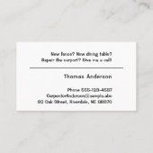 白黒大工 名刺 (裏面)