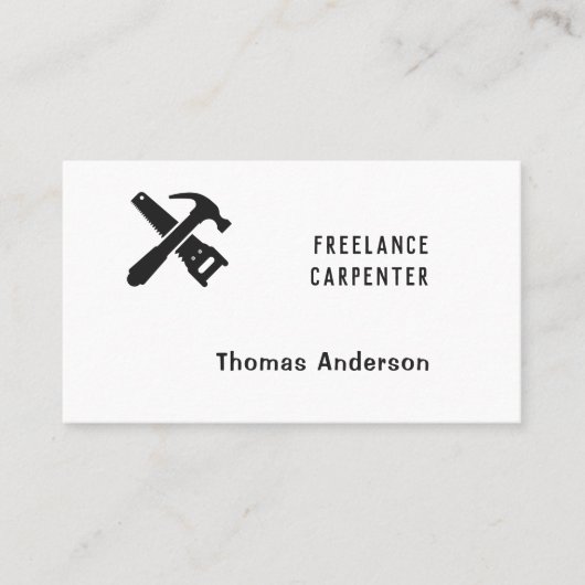 白黒大工 名刺 (正面)