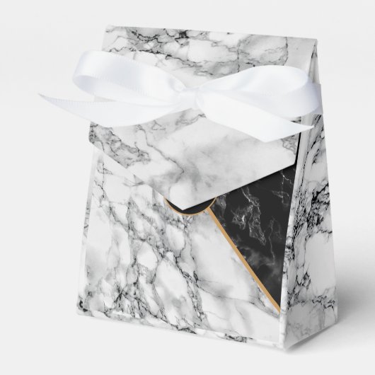 白黒大理石お願い箱 – あなたの手紙 フェイバーボックス (正面サイド)