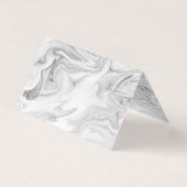 白黒大理石の髪とメイクアップ 名刺 (裏面)