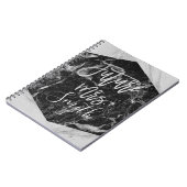 白黒大理石ウェディングプランナーフューチャーミセス ノートブック (左側)