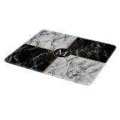 白黒大理石カスタム製レター裁断ボード カッティングボード (角)