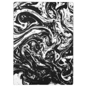 白黒大理石スタイルクリップボード クリップボード (裏面)