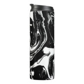 白黒大理石スタイルサーマルタンブラー タンブラー (回転右)