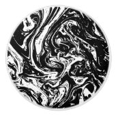 白黒大理石スタイルセラミックプル セラミックノブ (正面)